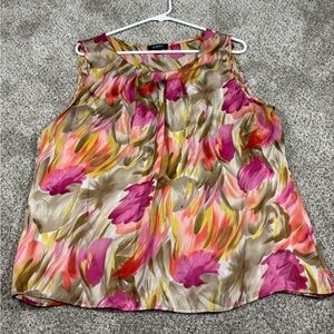 Elementz Pink and Tan Patterned Top